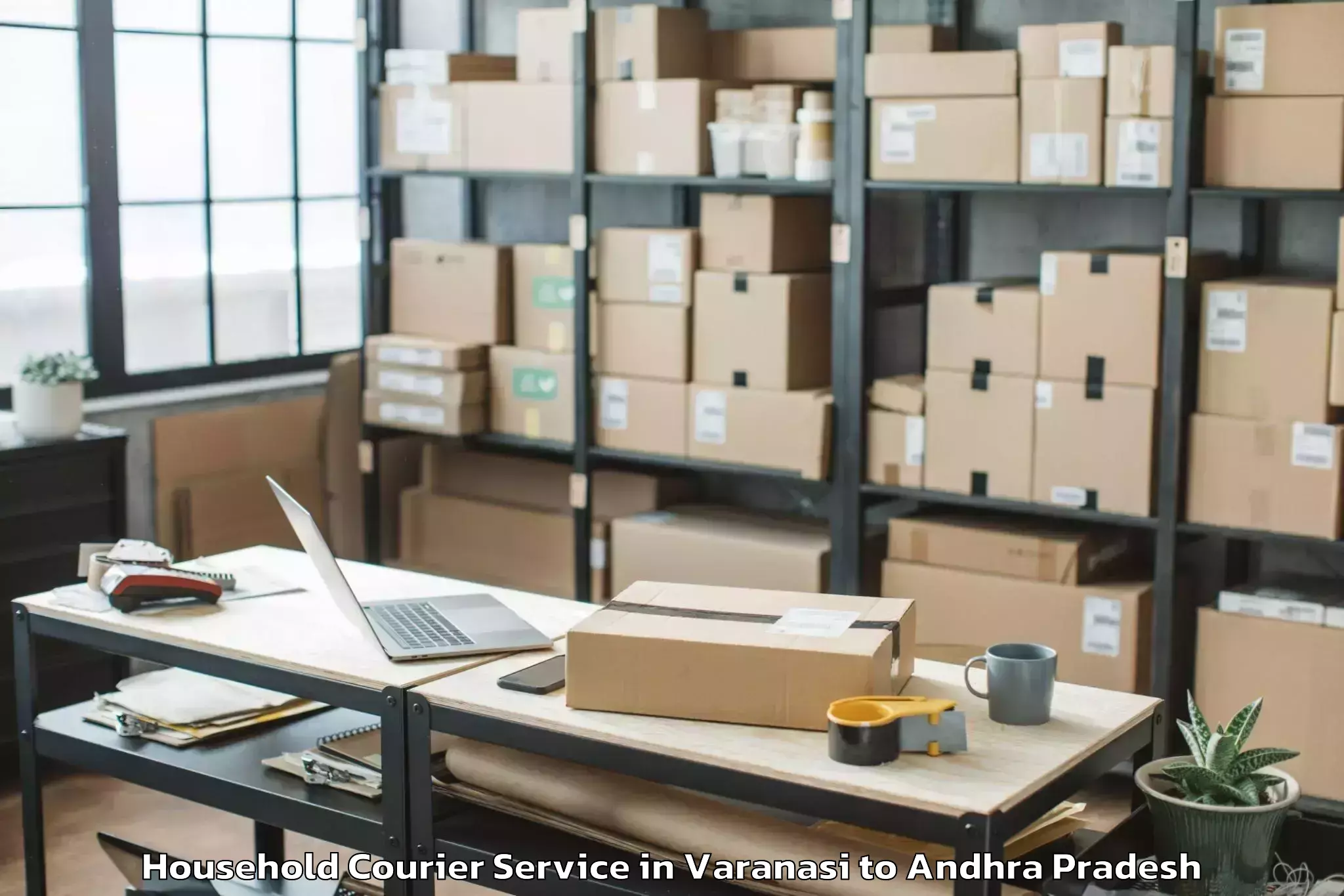 Professional Varanasi to Tenali Household Courier